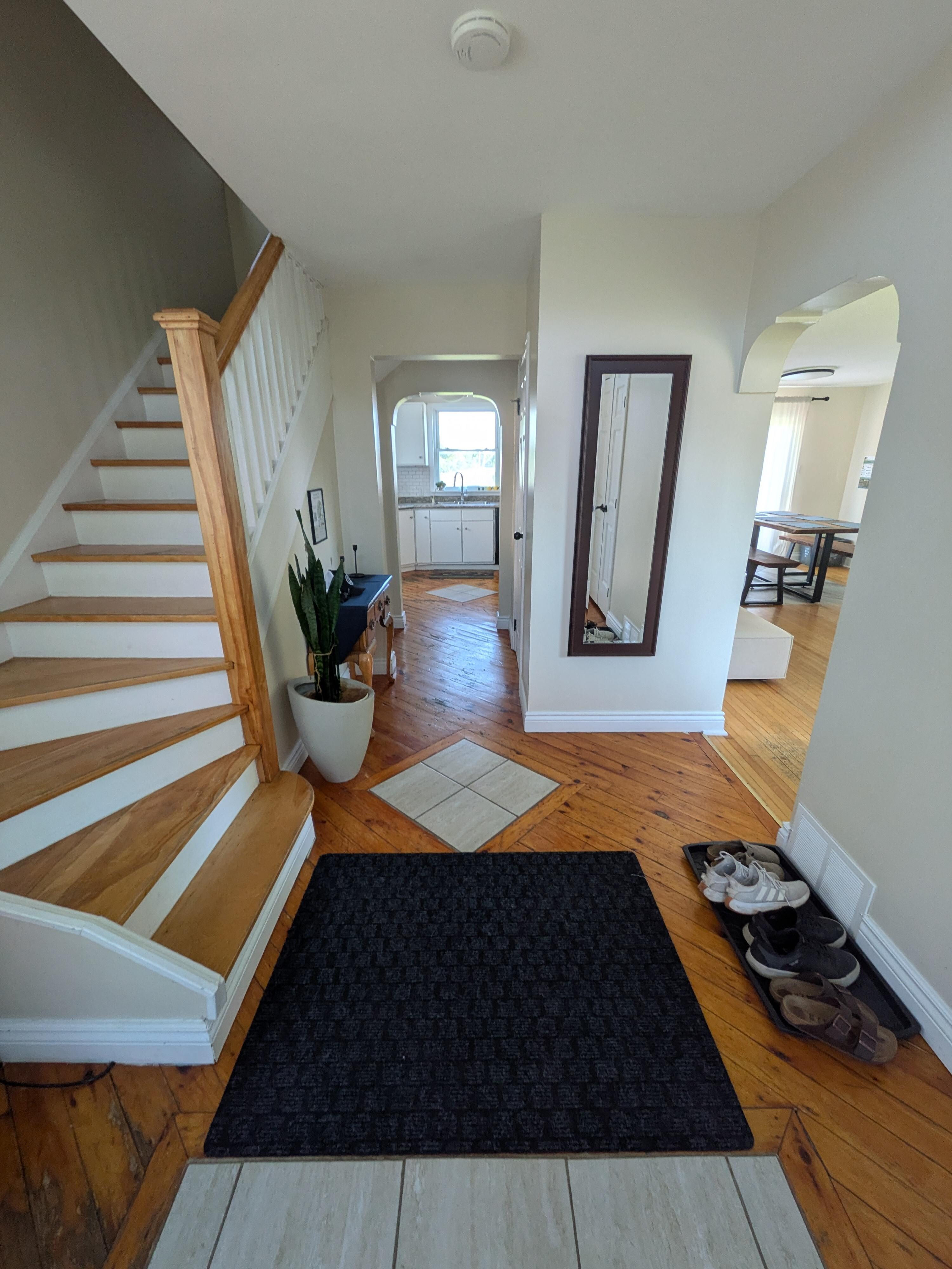 Roomy entryway