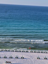 The last day, red flag because of the undertow warning.