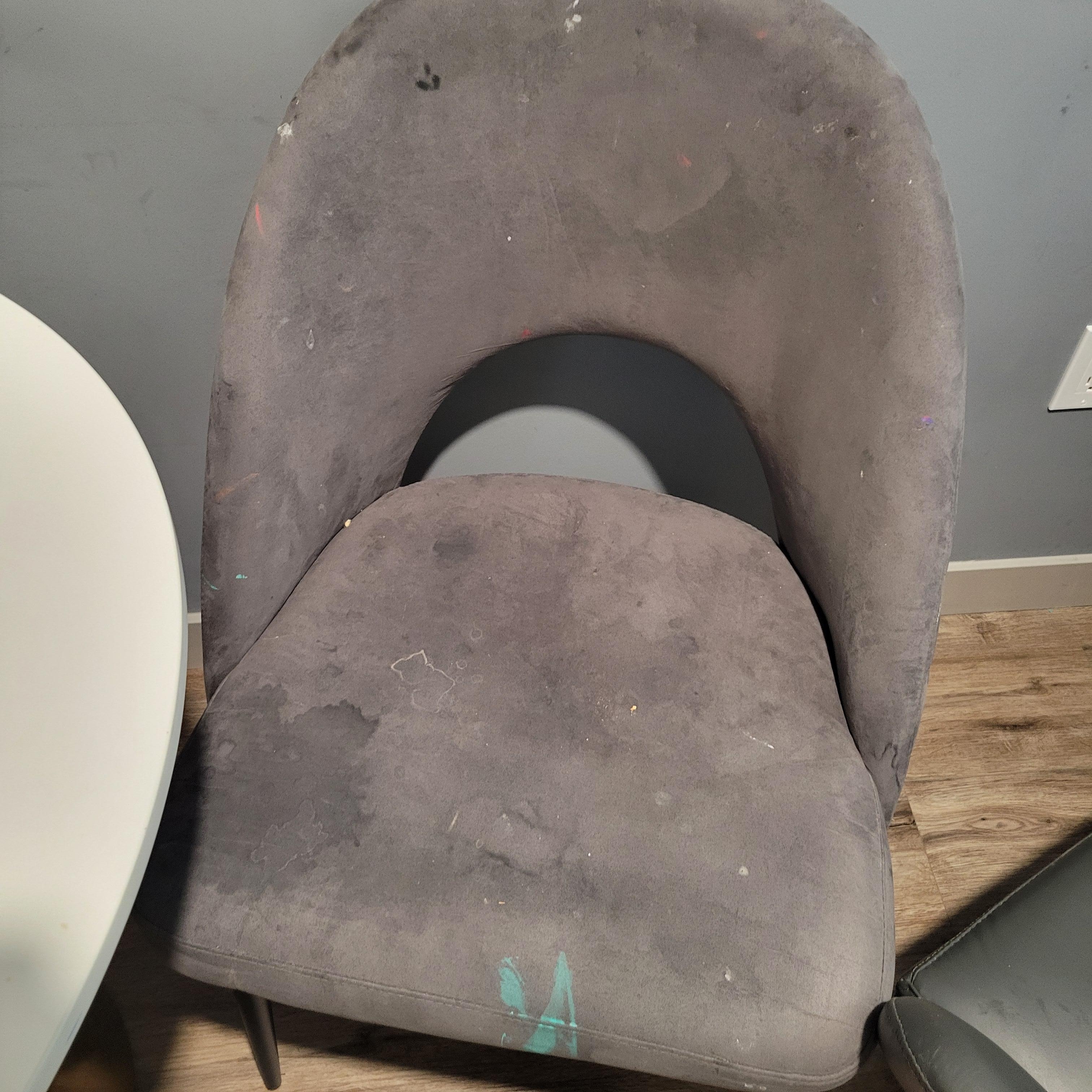Various stains on the chair 