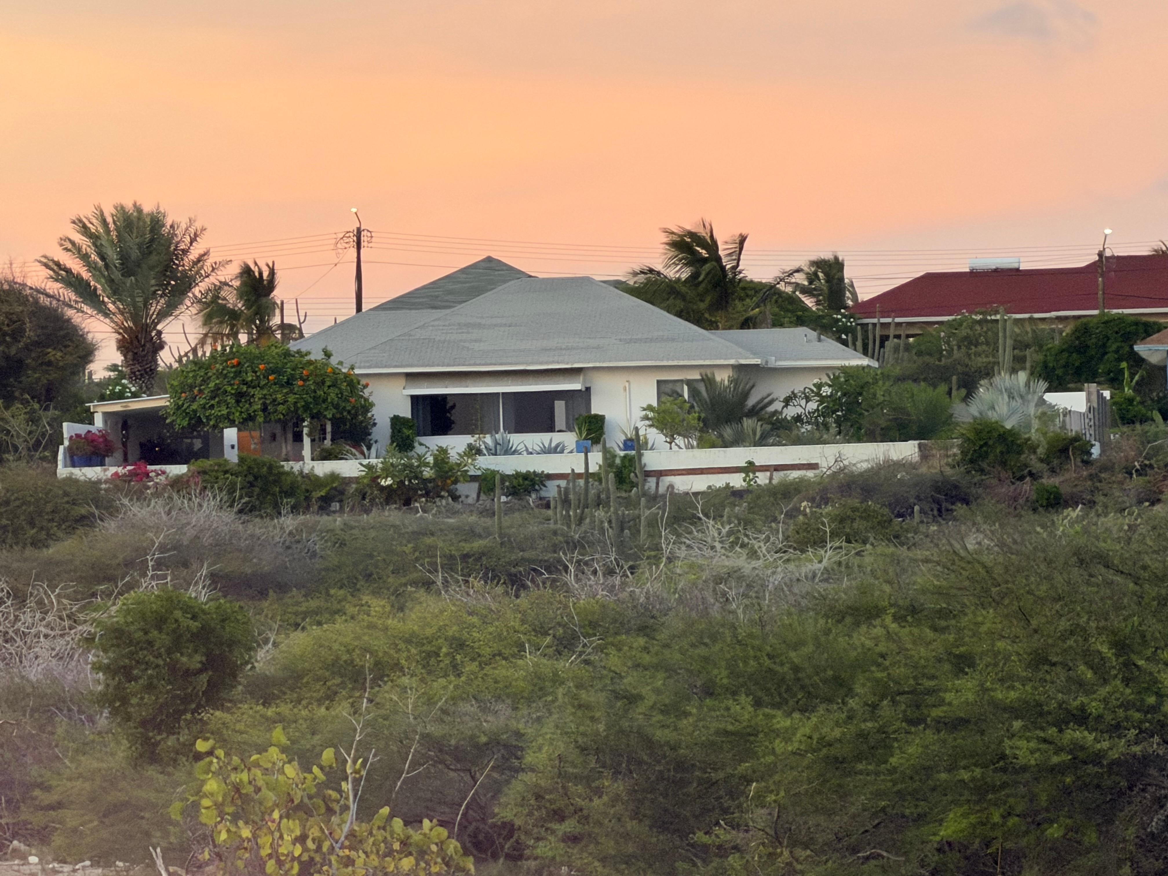 The view of the house from Roger Beach
