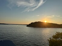 Sunset from our delightful deck