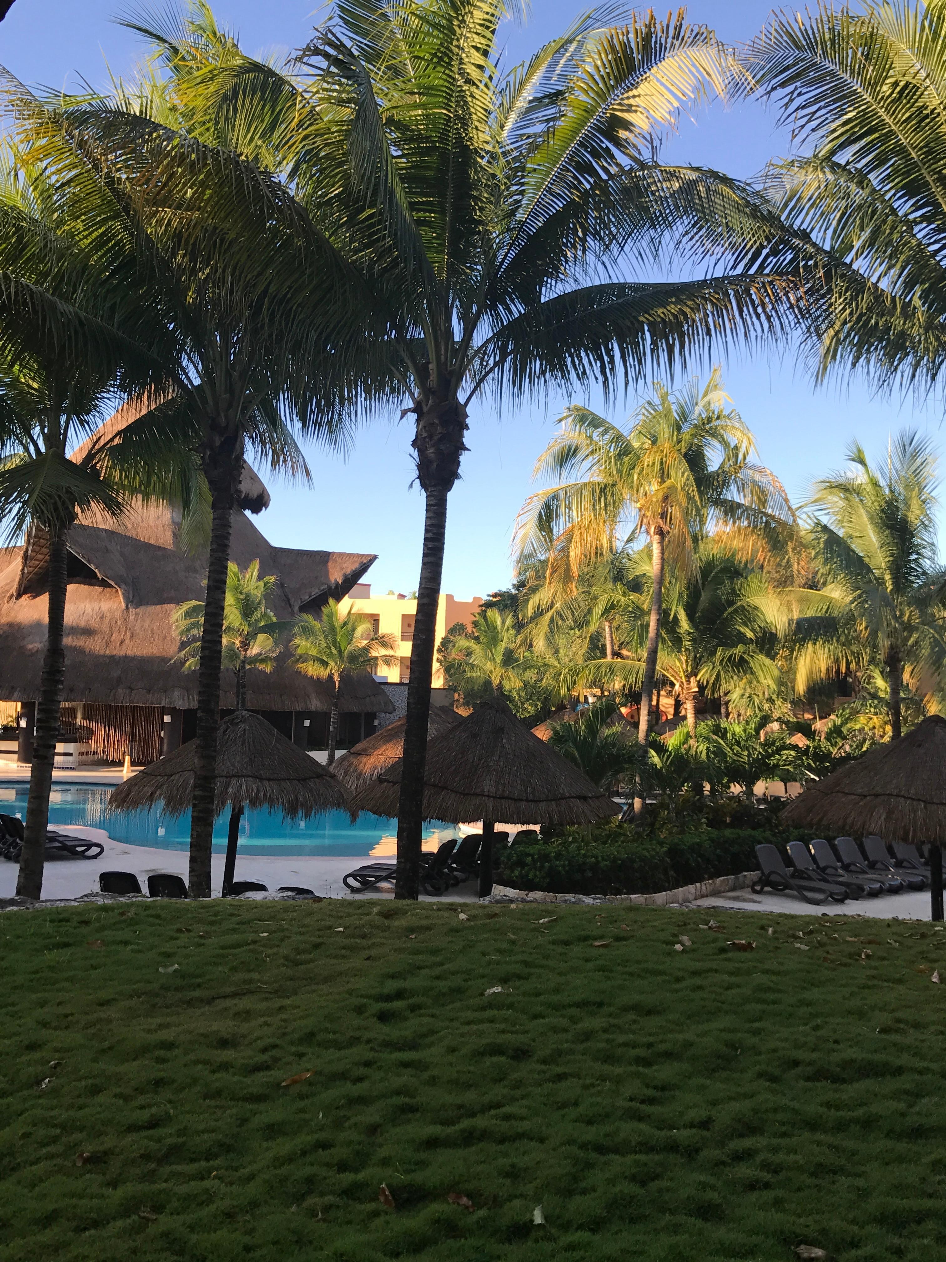 Our room was a pool view in the family section but if I stepped out to the left you could see the beach