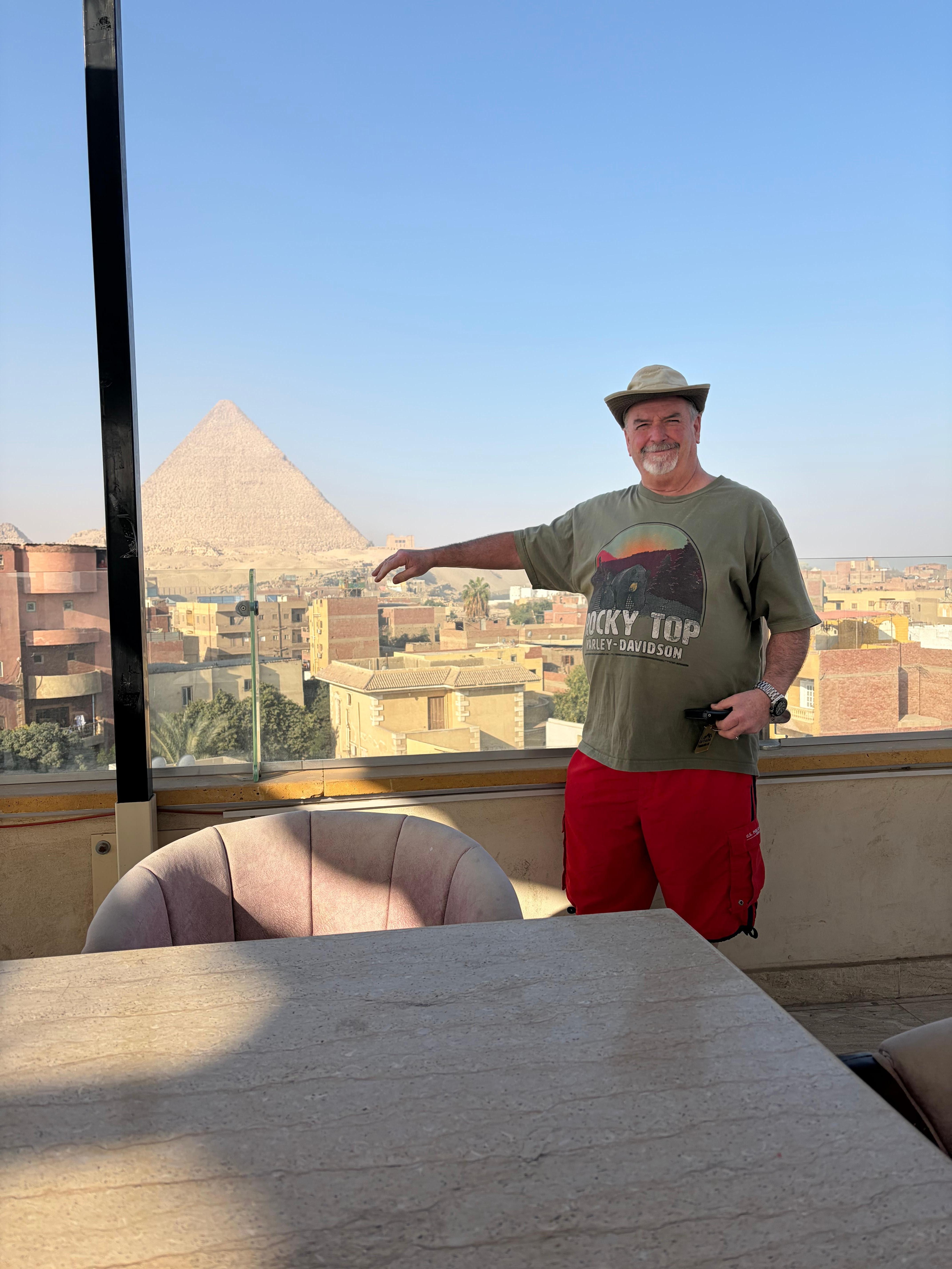 Vue de la terrasse où il servait les déjeuner le matin 