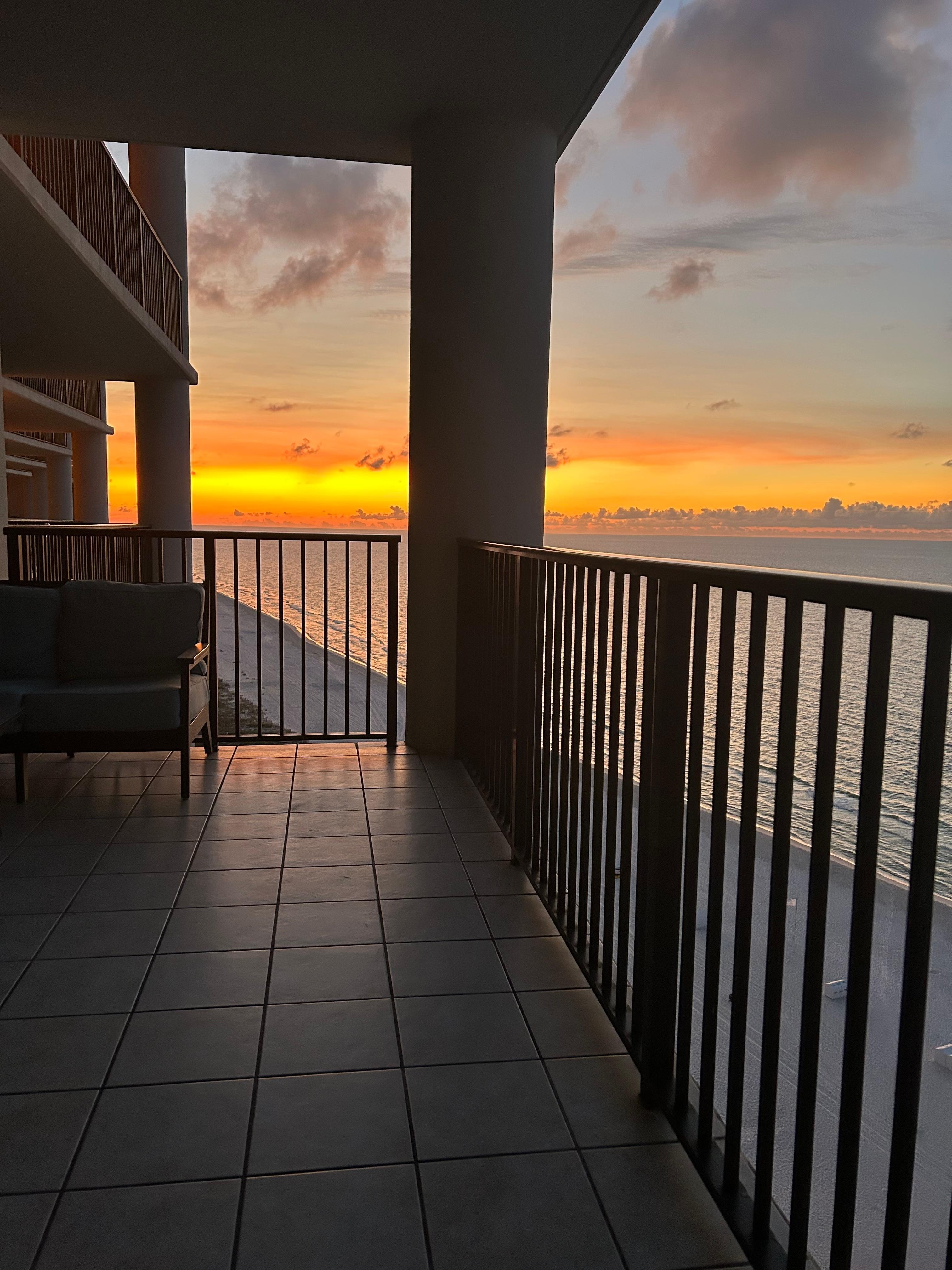 Balcony sunrise