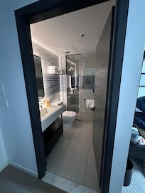 Bathroom with a “real” door lol