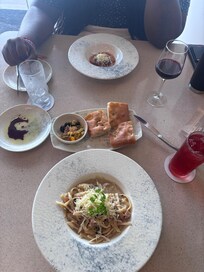 Appetizers at the Italian restaurant.