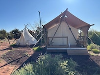 Safari tent with kids tent