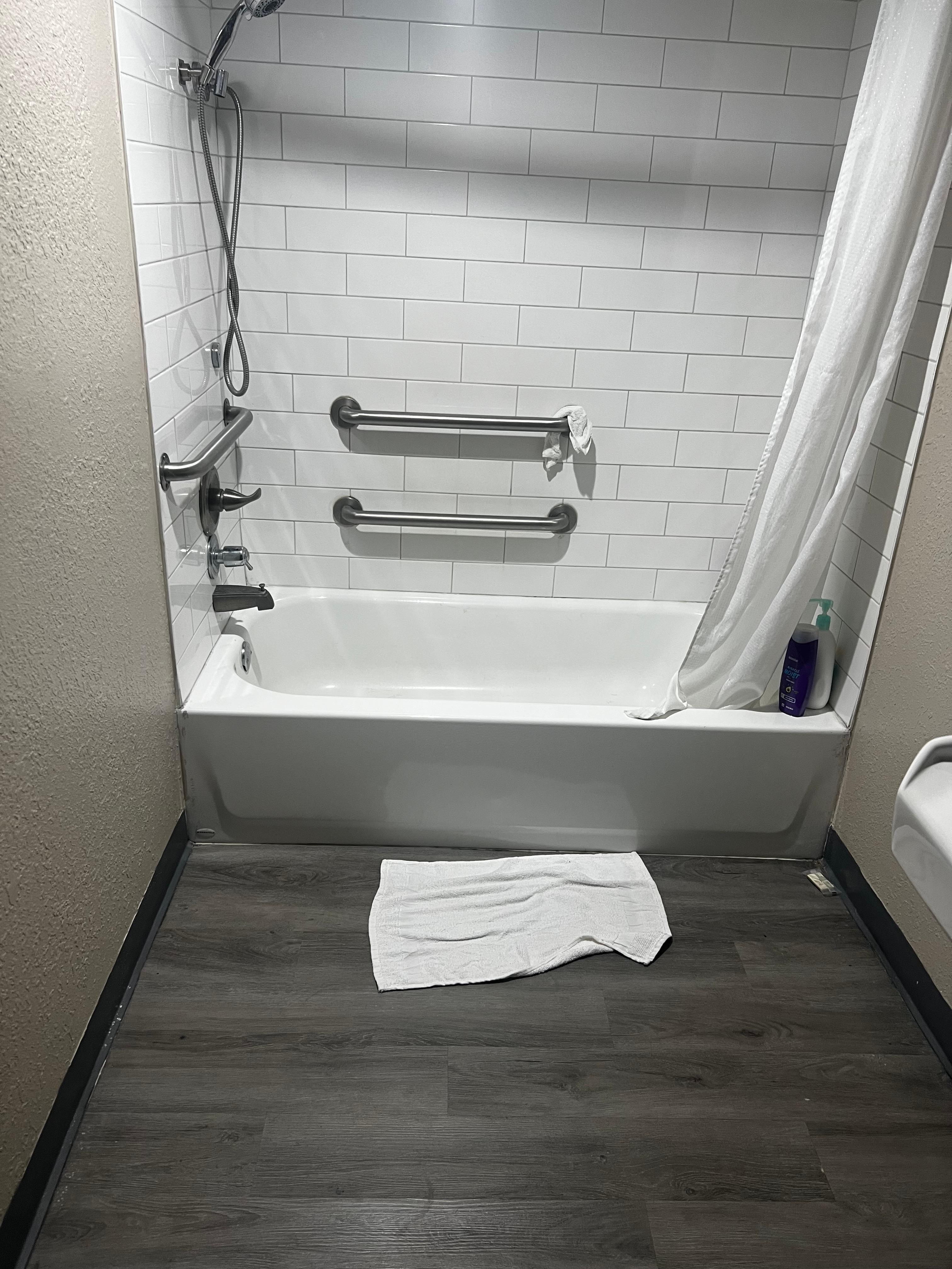 We asked and were told this was a walk in shower for my wheelchair bound sister. 