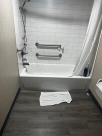 We asked and were told this was a walk in shower for my wheelchair bound sister.