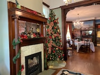 Living room fireplace