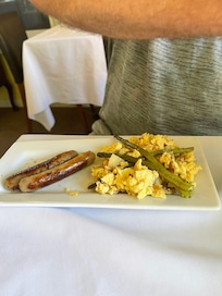 Our main course for breakfast - delicious.