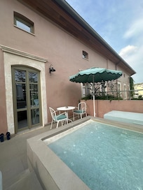 Room private terrace with jacuzzi