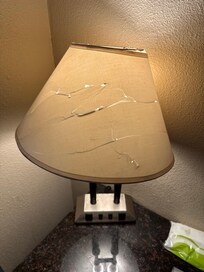 Broken lampshade easily can be replaced