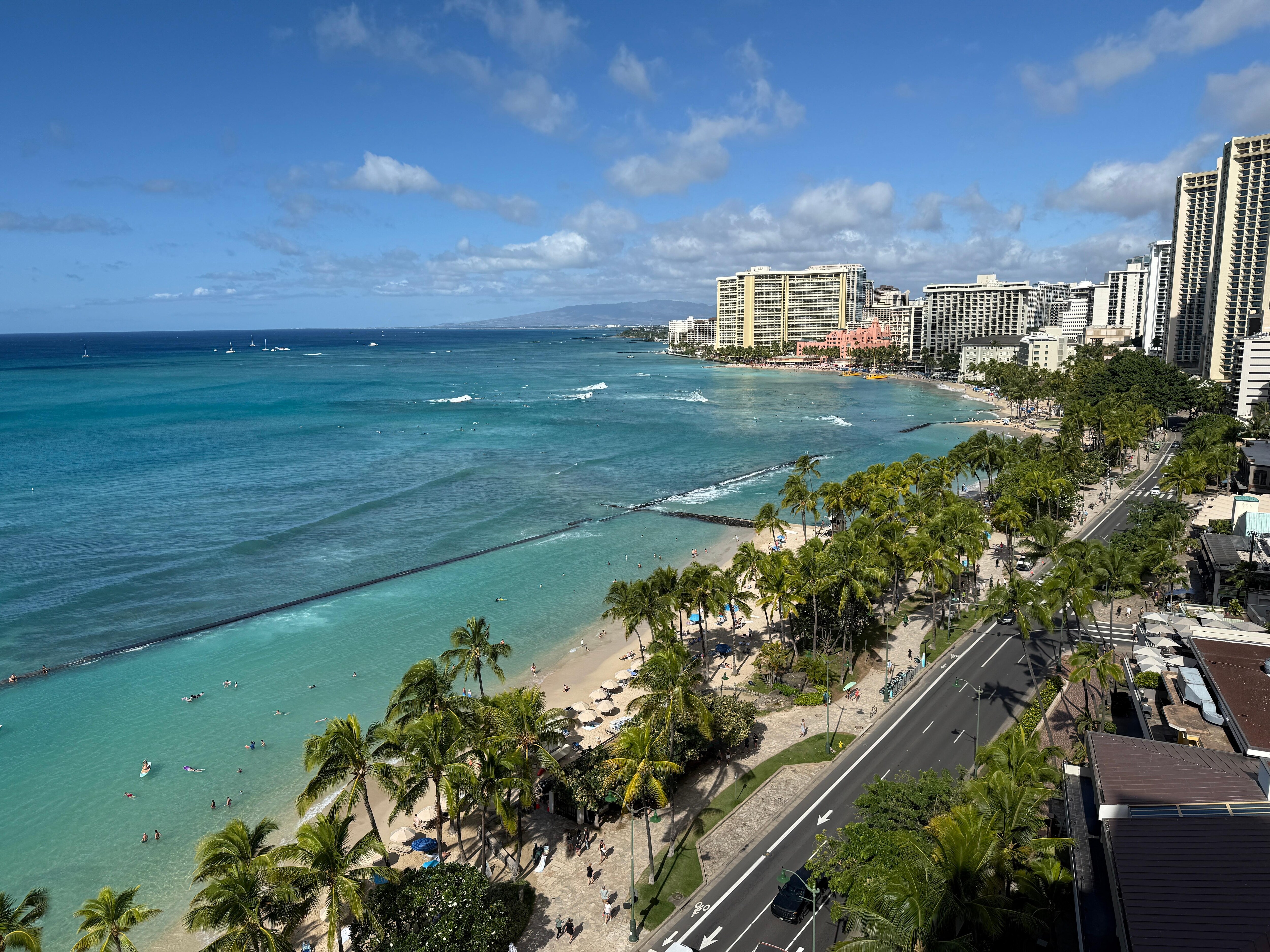 The view from the 17th floor- Oceanfront Room