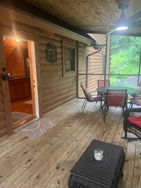 Screened in back porch