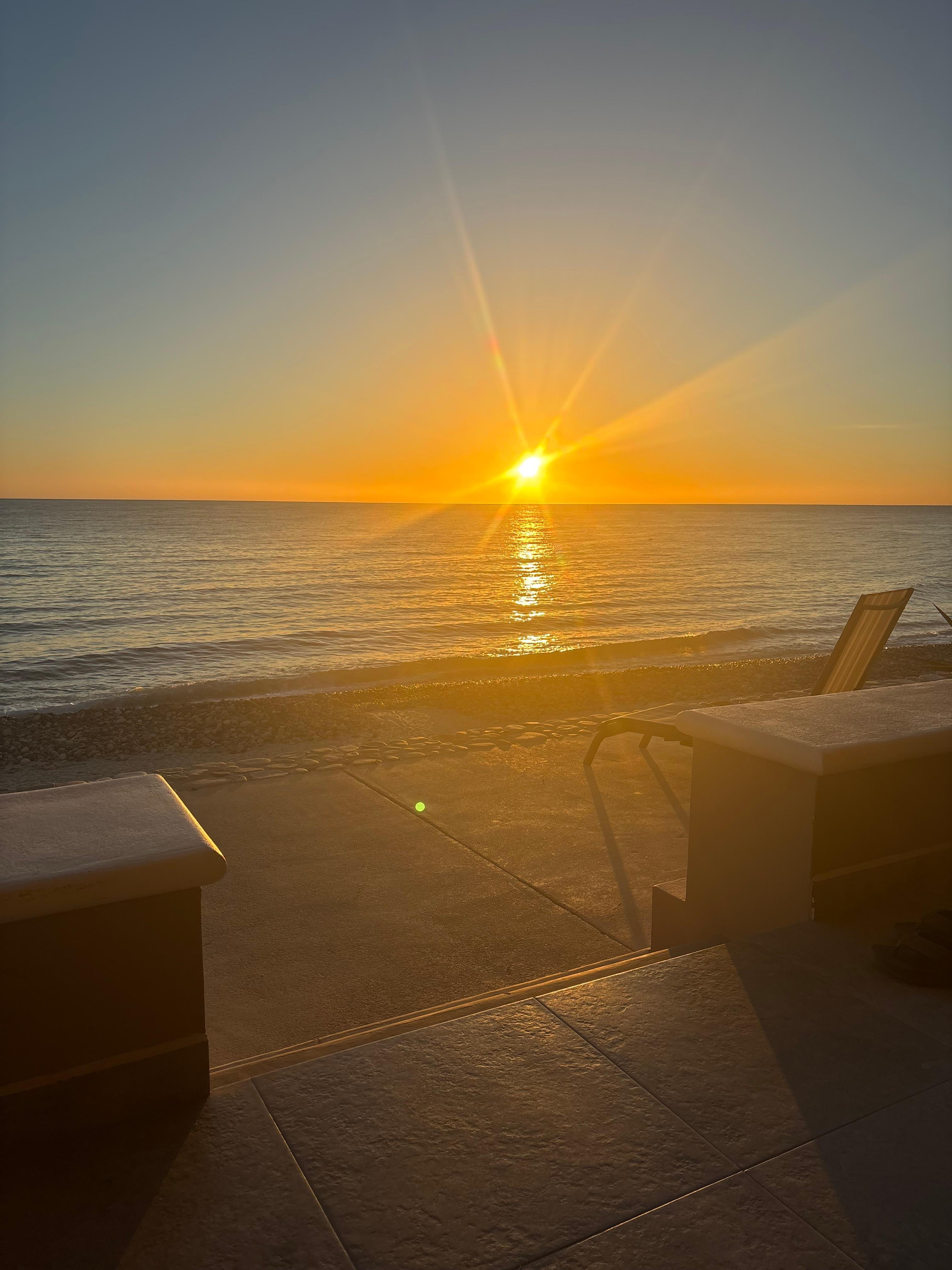 Sunrise from the porch!