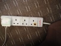 Burnt out extension lead