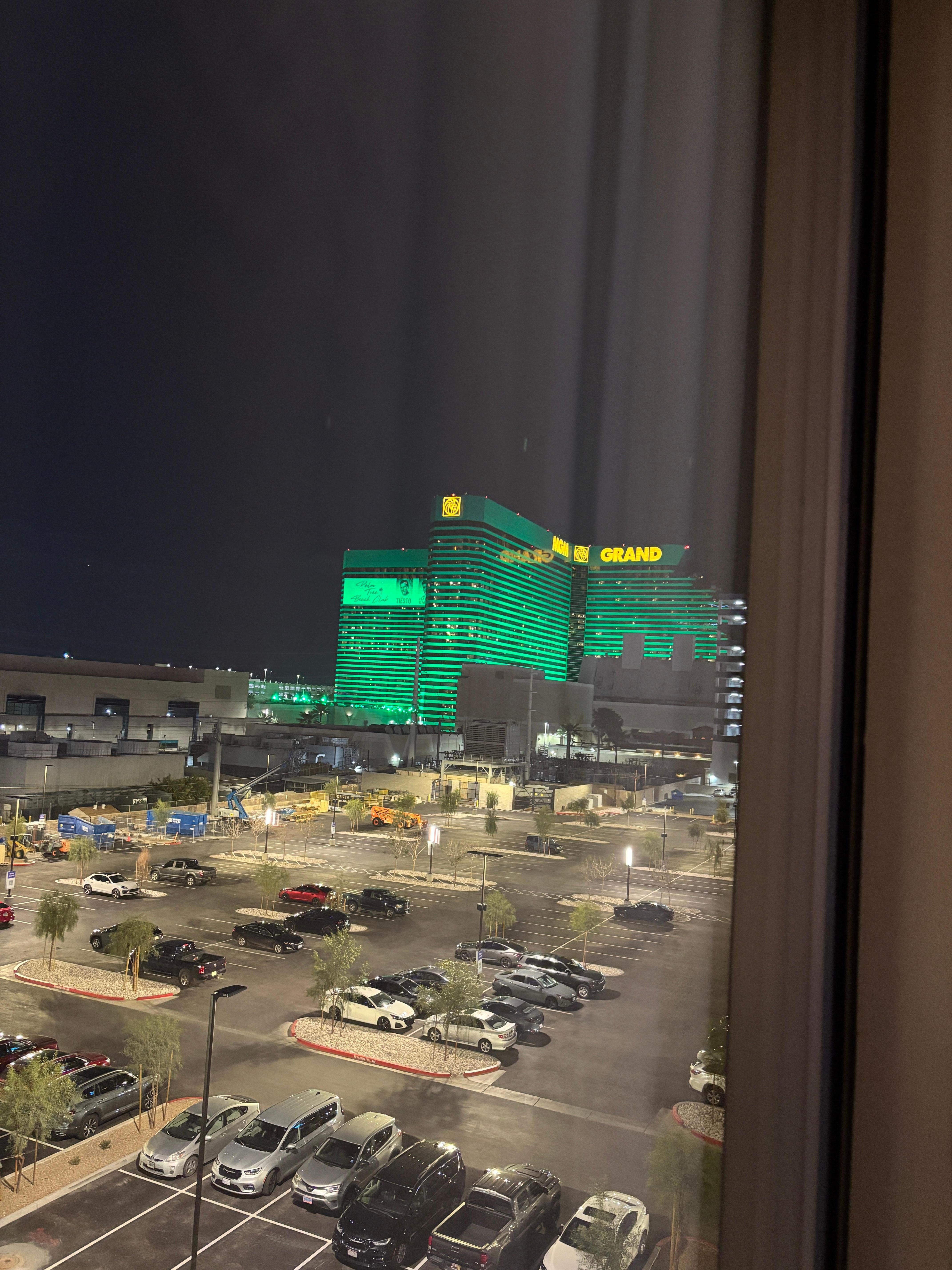 View from our apartment towards the MGM Grand