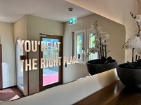 Unstaffed reception area