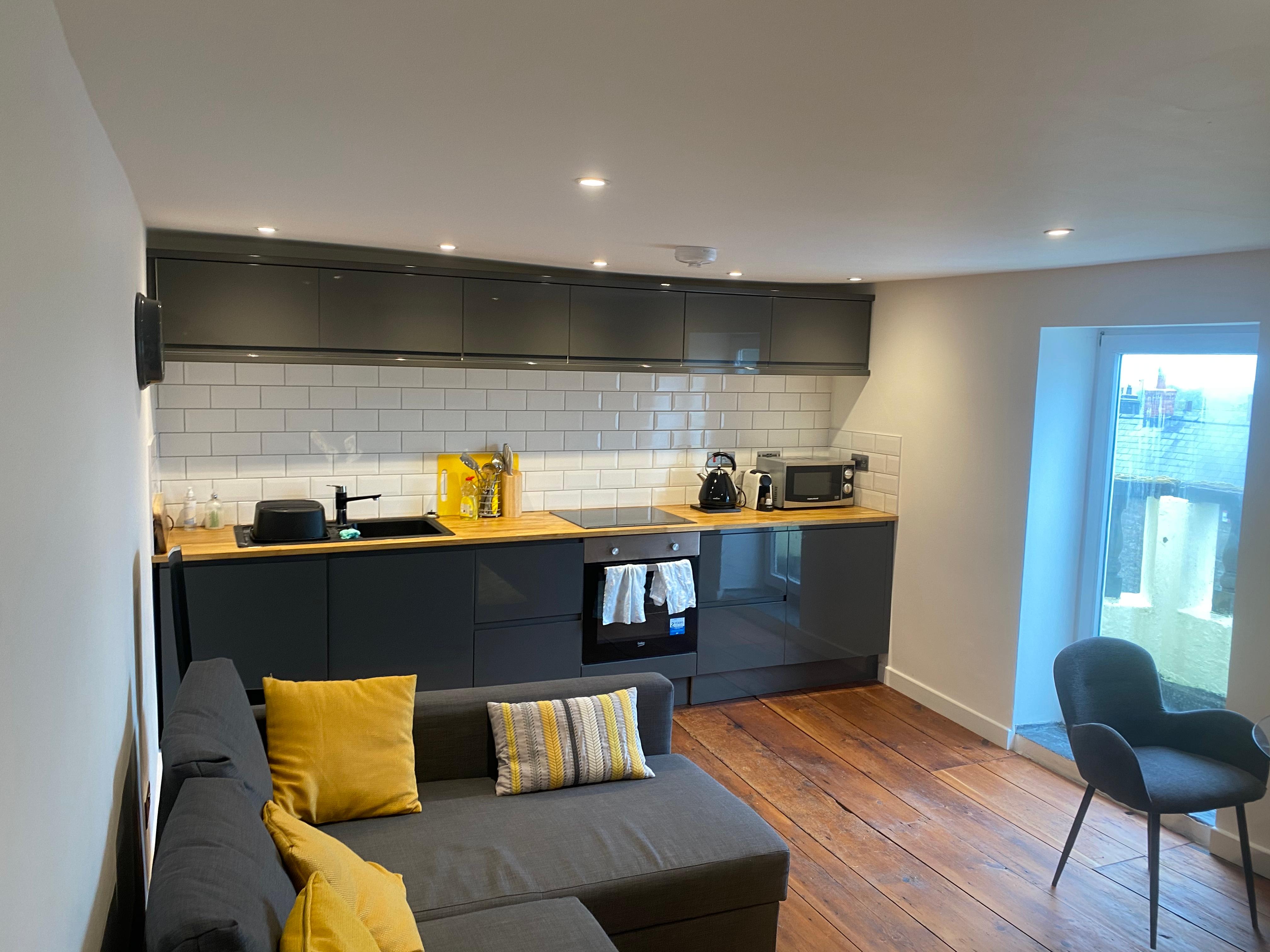 Kitchen area is perfect and clean