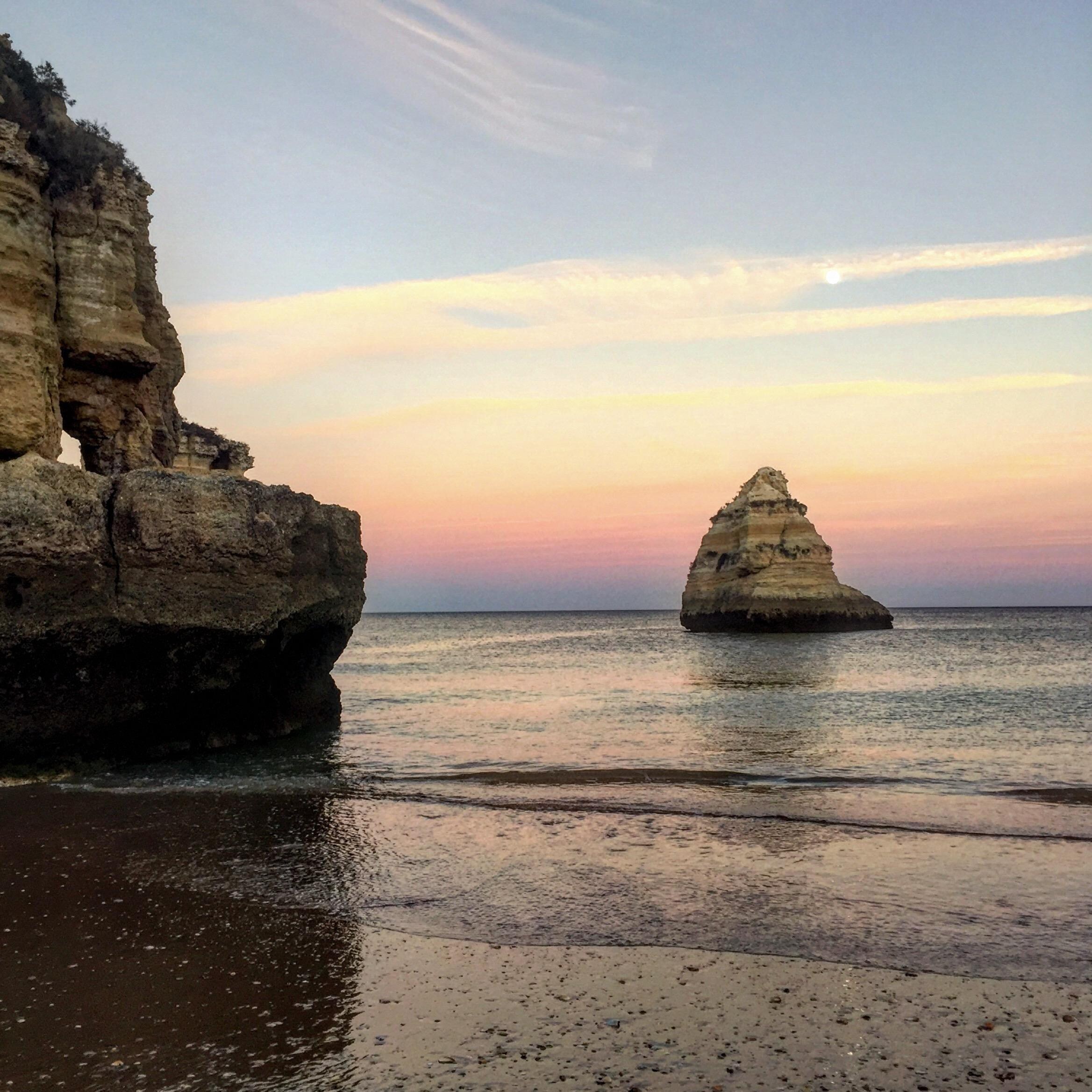 Sunset off the beach