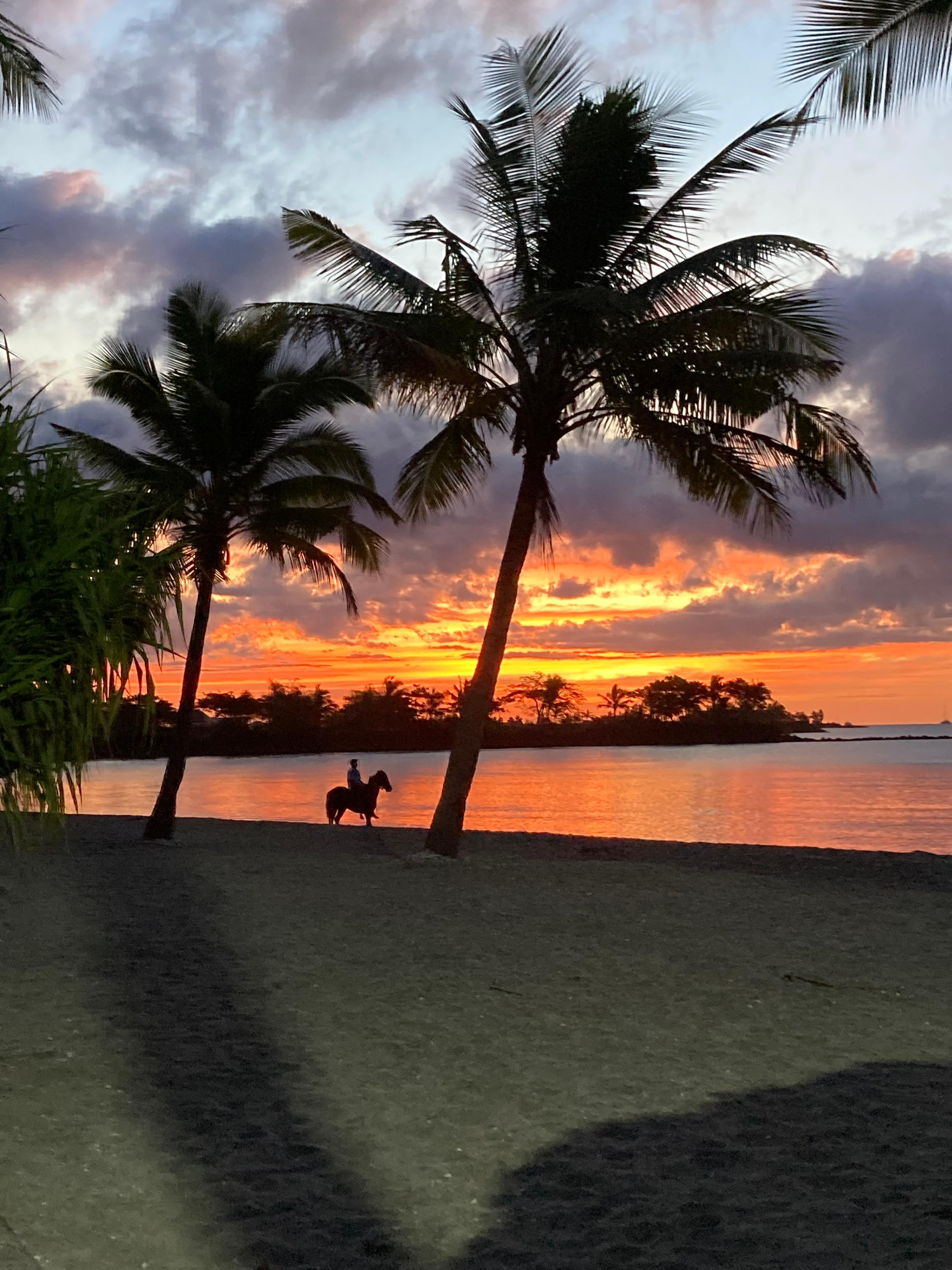 Beautiful sunset from the beach.