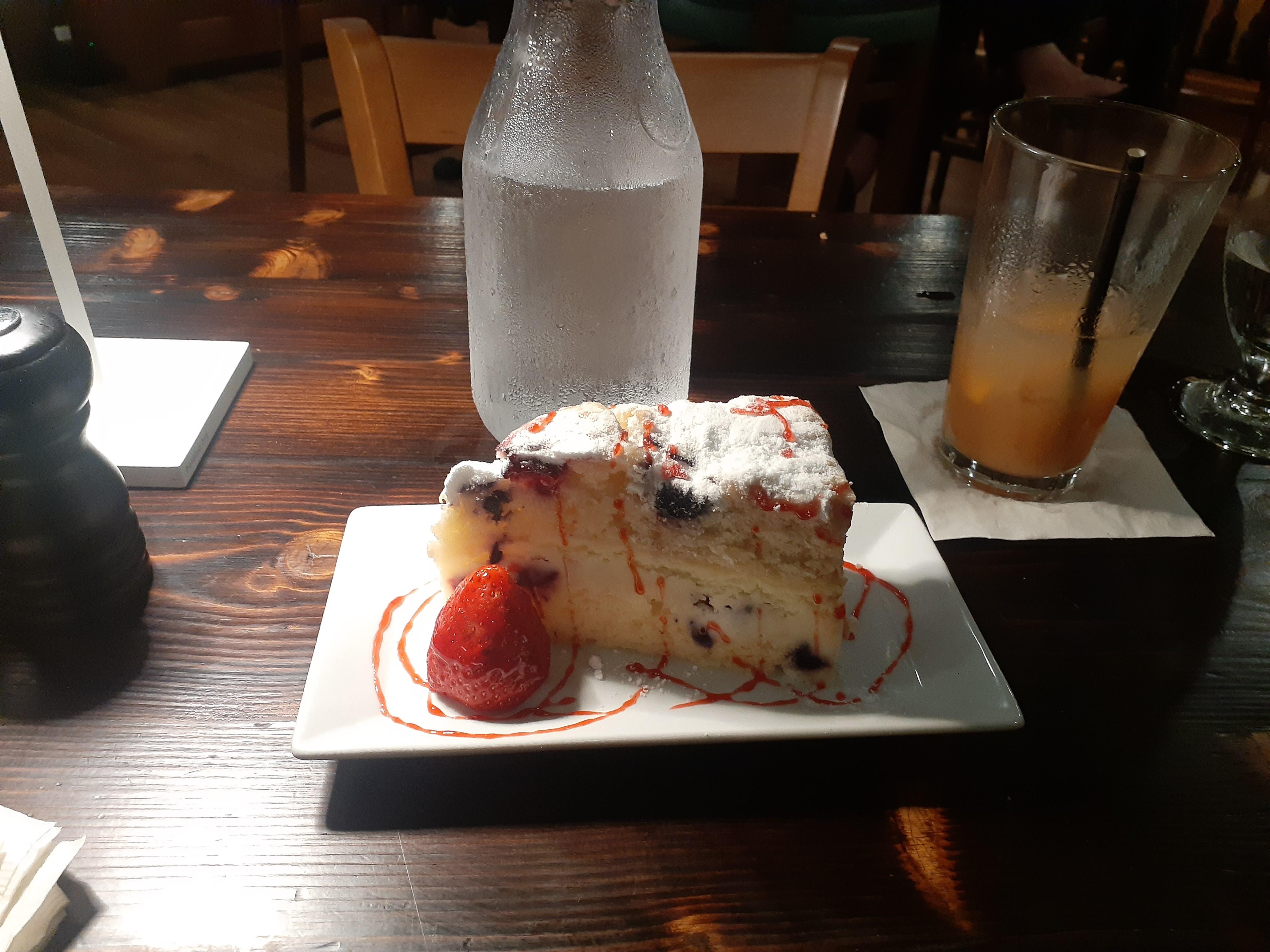 Lemon Mascarpone Berry Cake