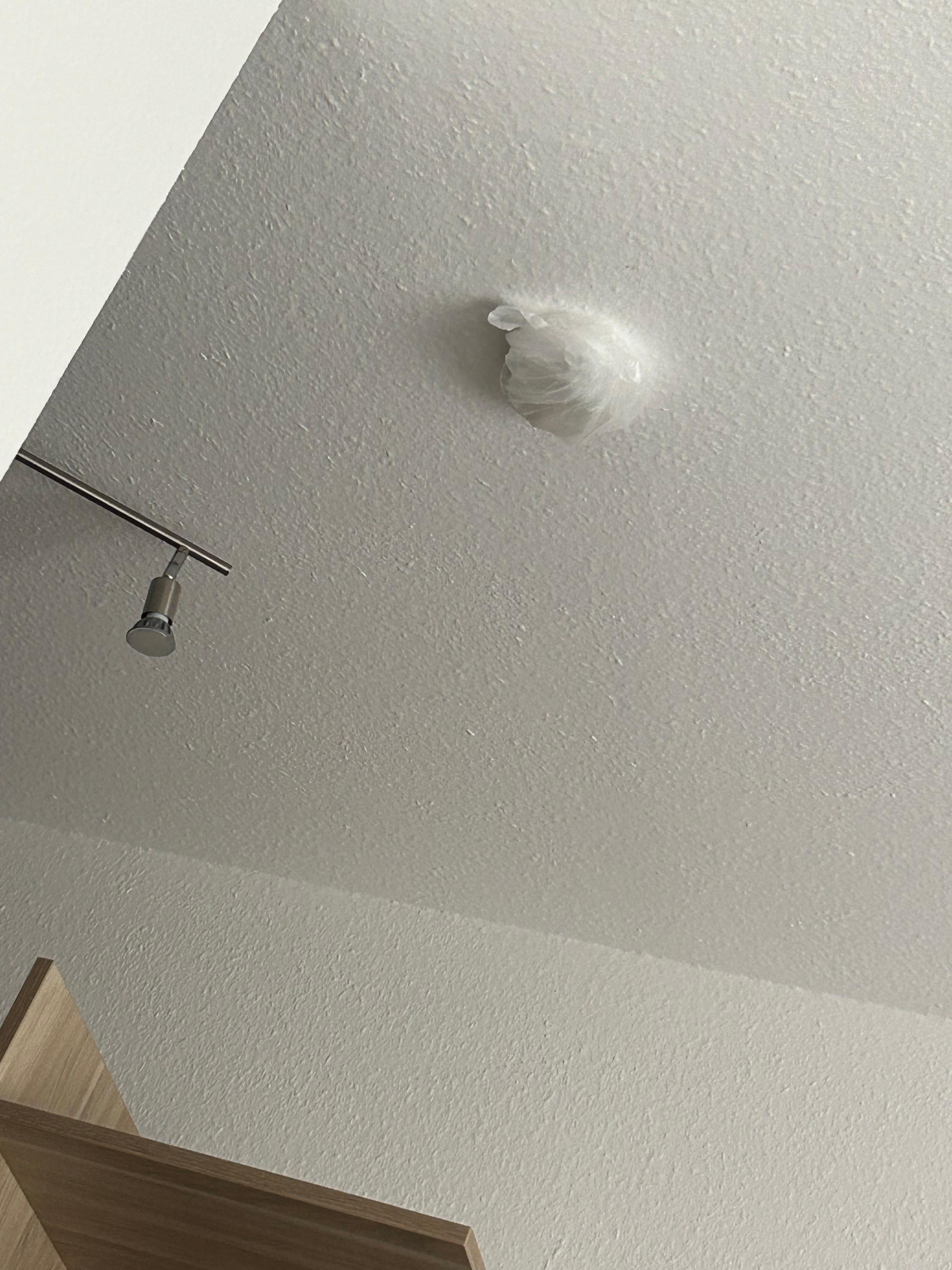 Smoke detector was covered up