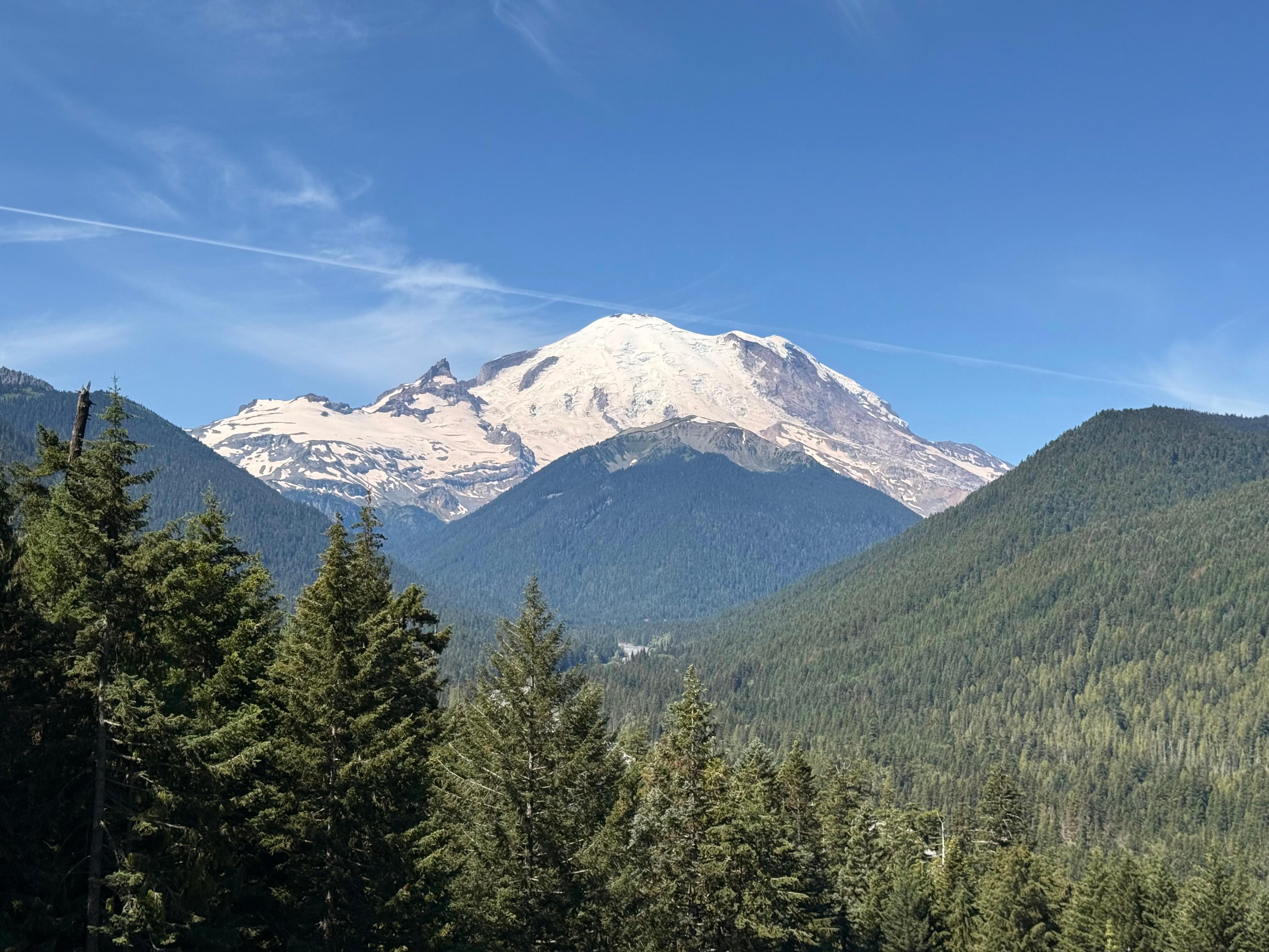 Along our drive up to crystal mountain resort