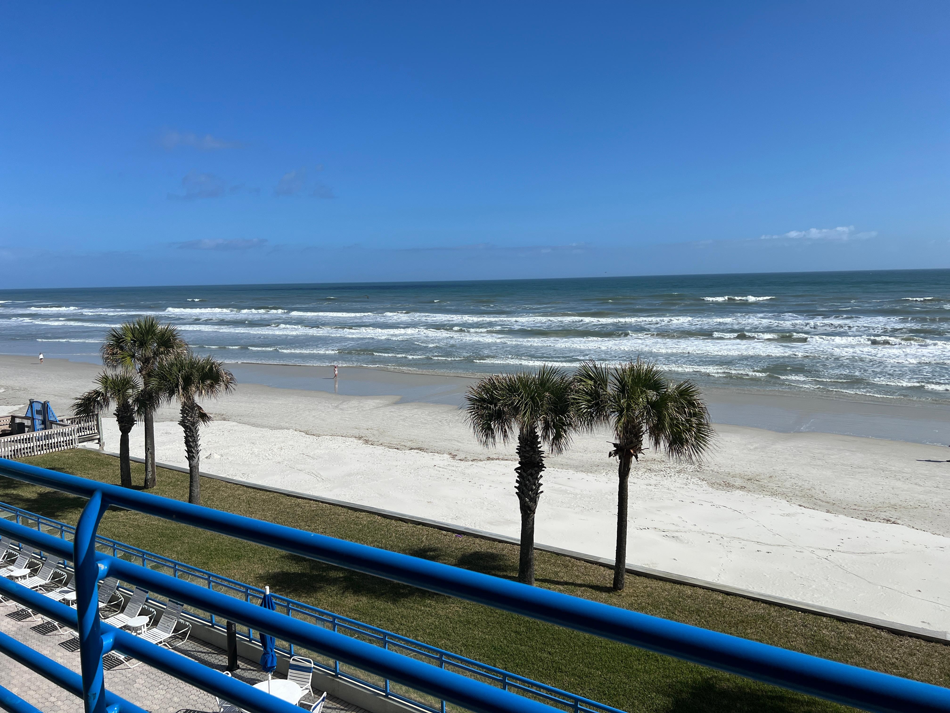Ocean view from the balcony.