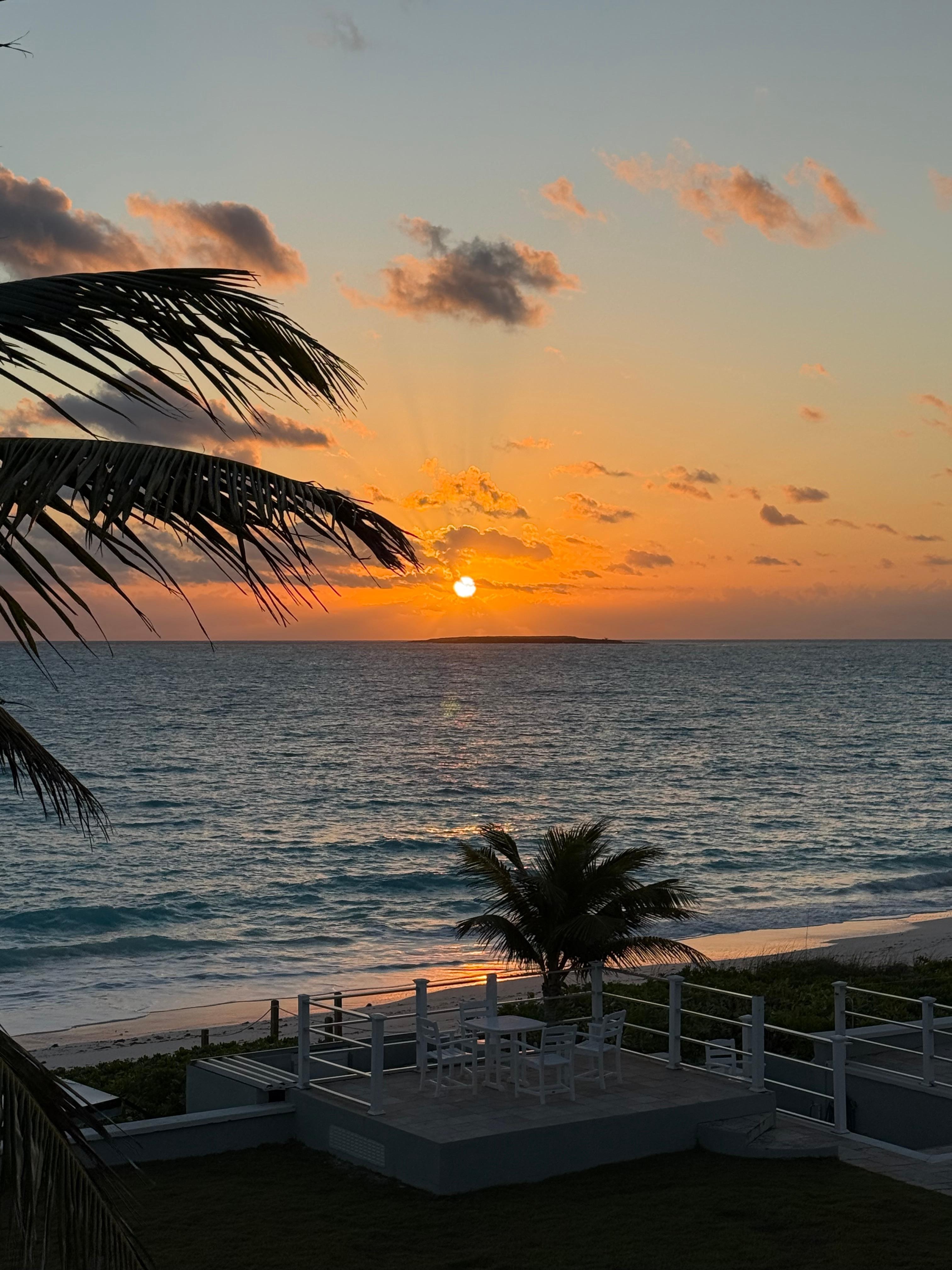 Sunrise from my upstairs bedroom. 