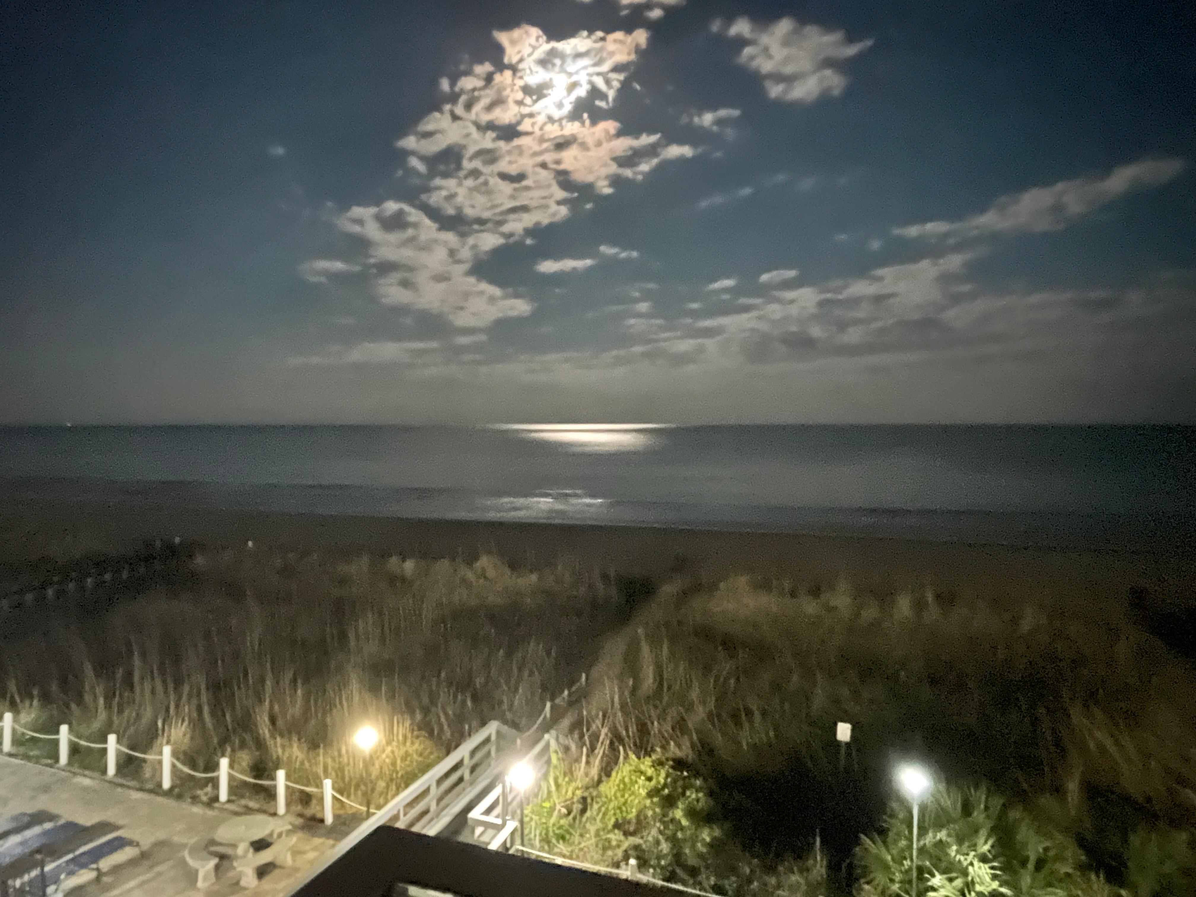 We had a few evenings with a full moon. 