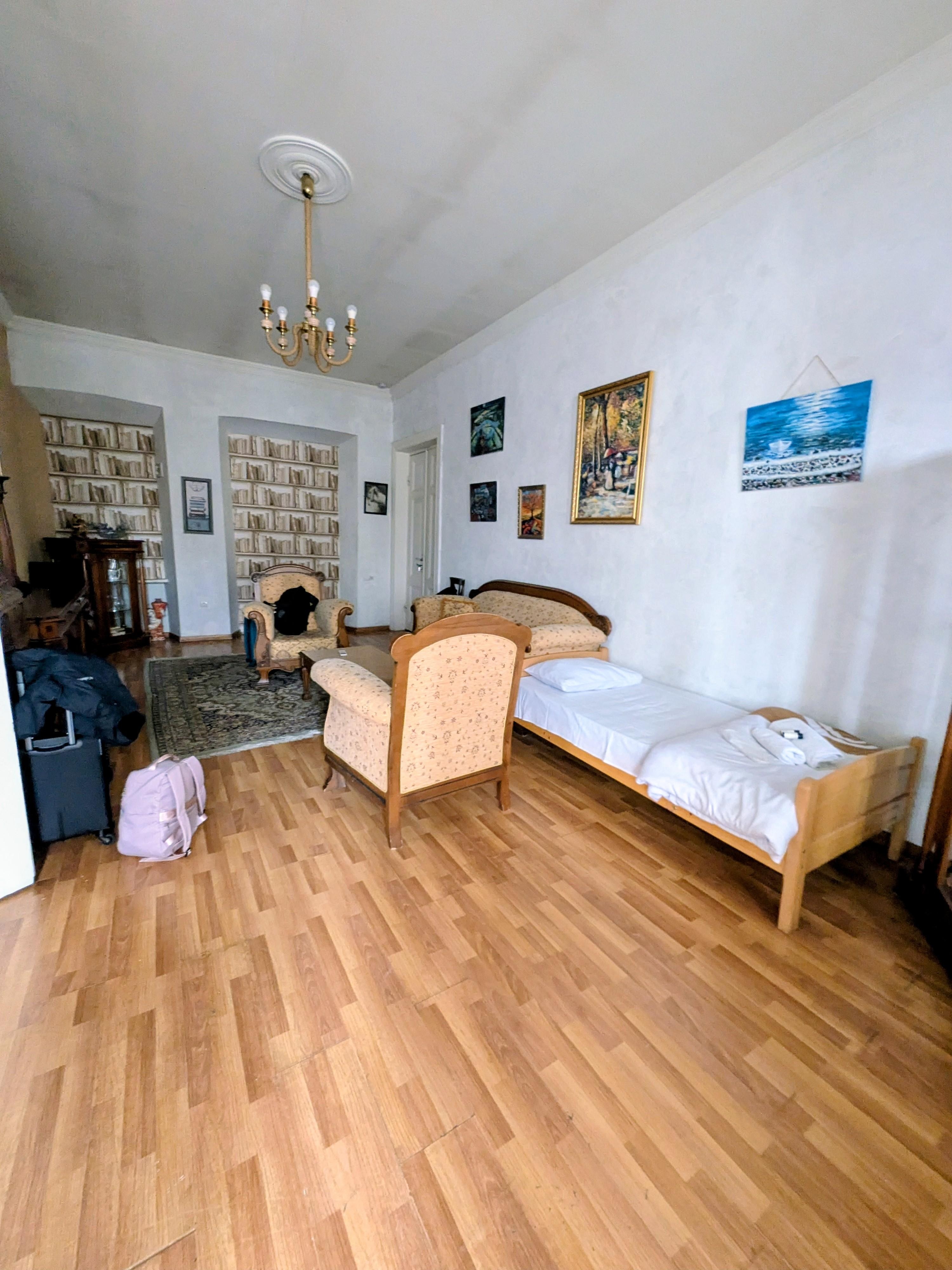 Living room include single bed