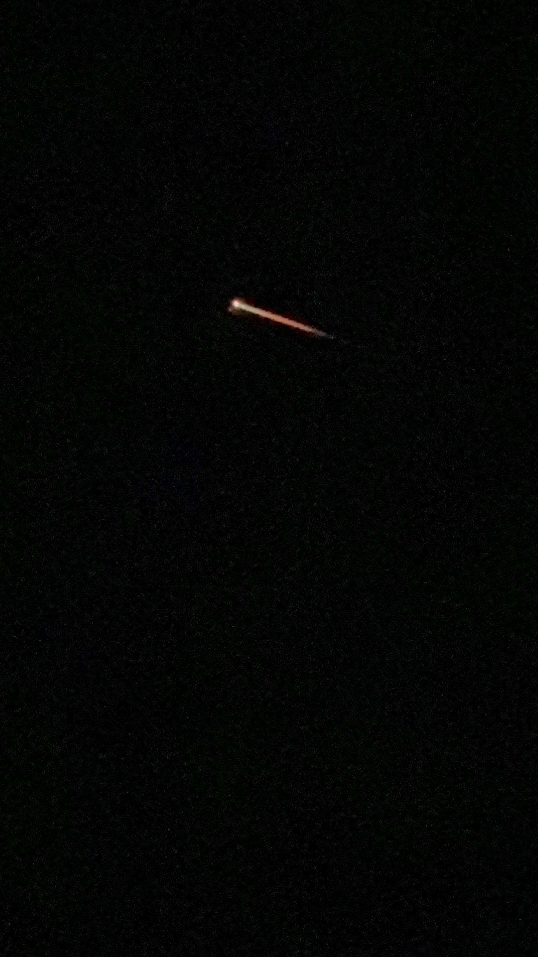 We watched the rocket launch from our balcony