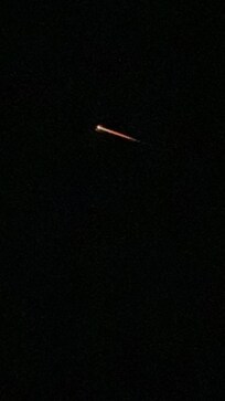 We watched the rocket launch from our balcony