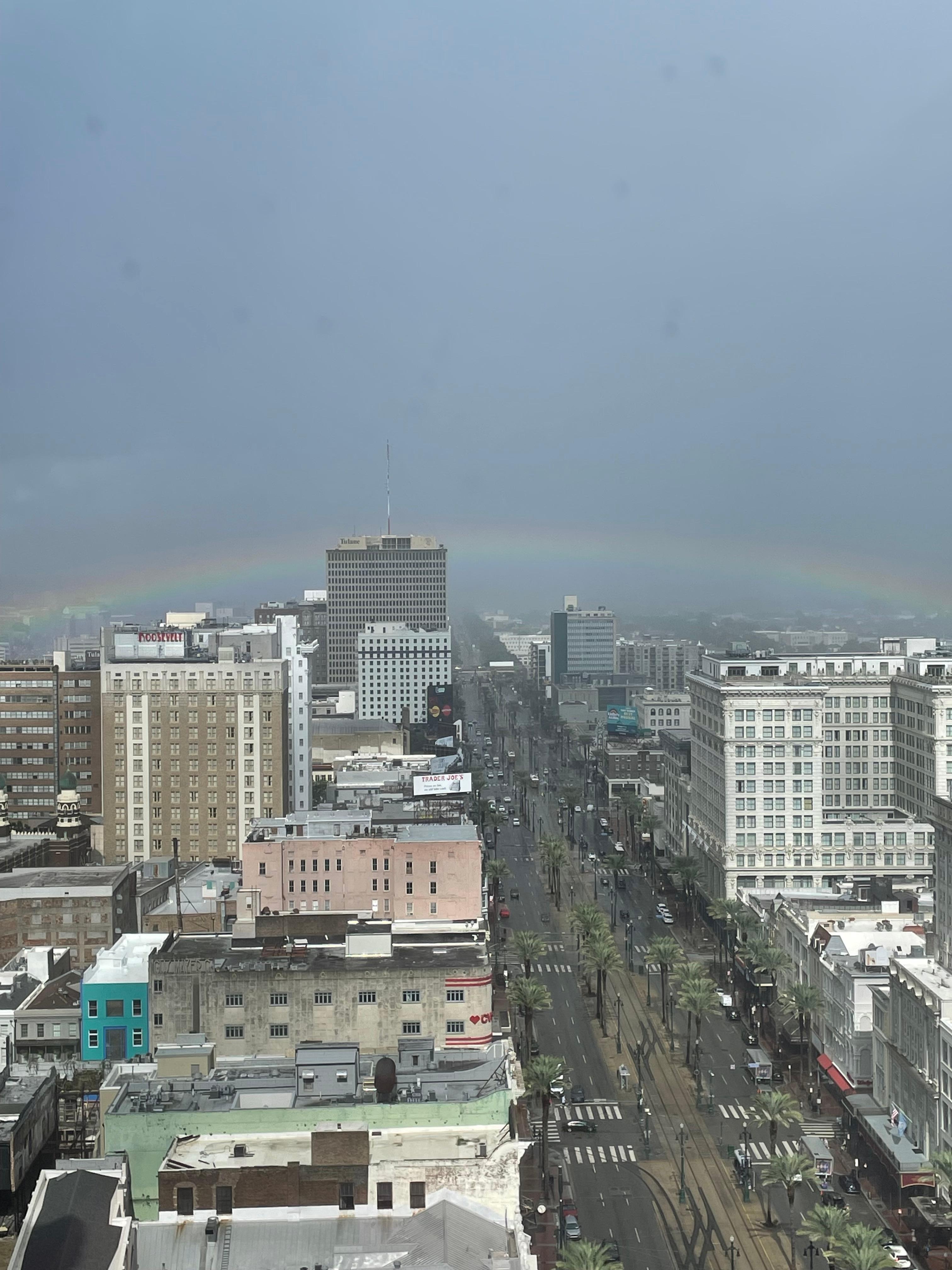 Rainbow after a brief rain
