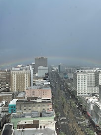 Rainbow after a brief rain