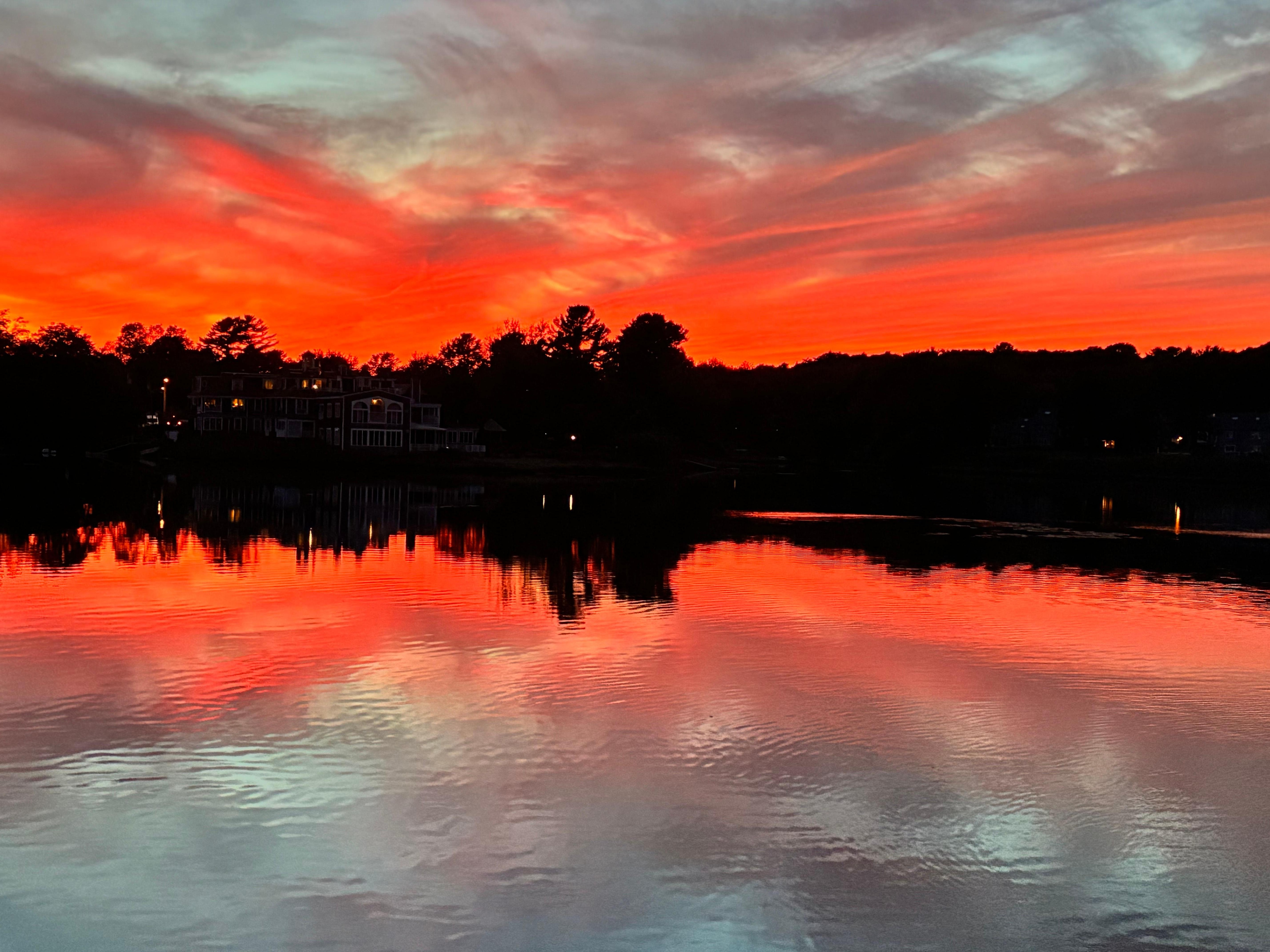 Stupendous sunset in Kennebunkport, short drive away. 