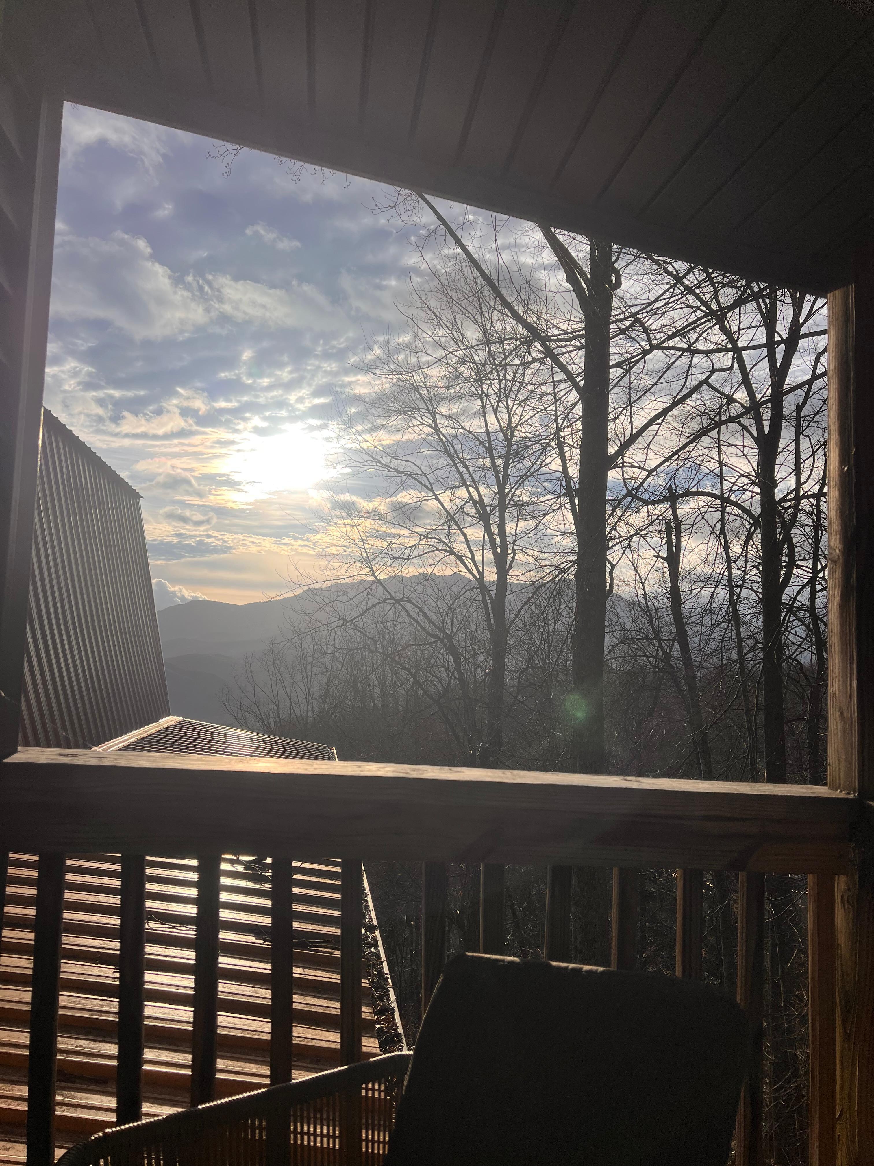 View from private master bedroom balcony. Great private spot.