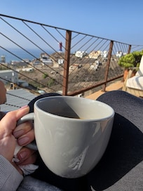 La vista desde fuera de la cafeteria