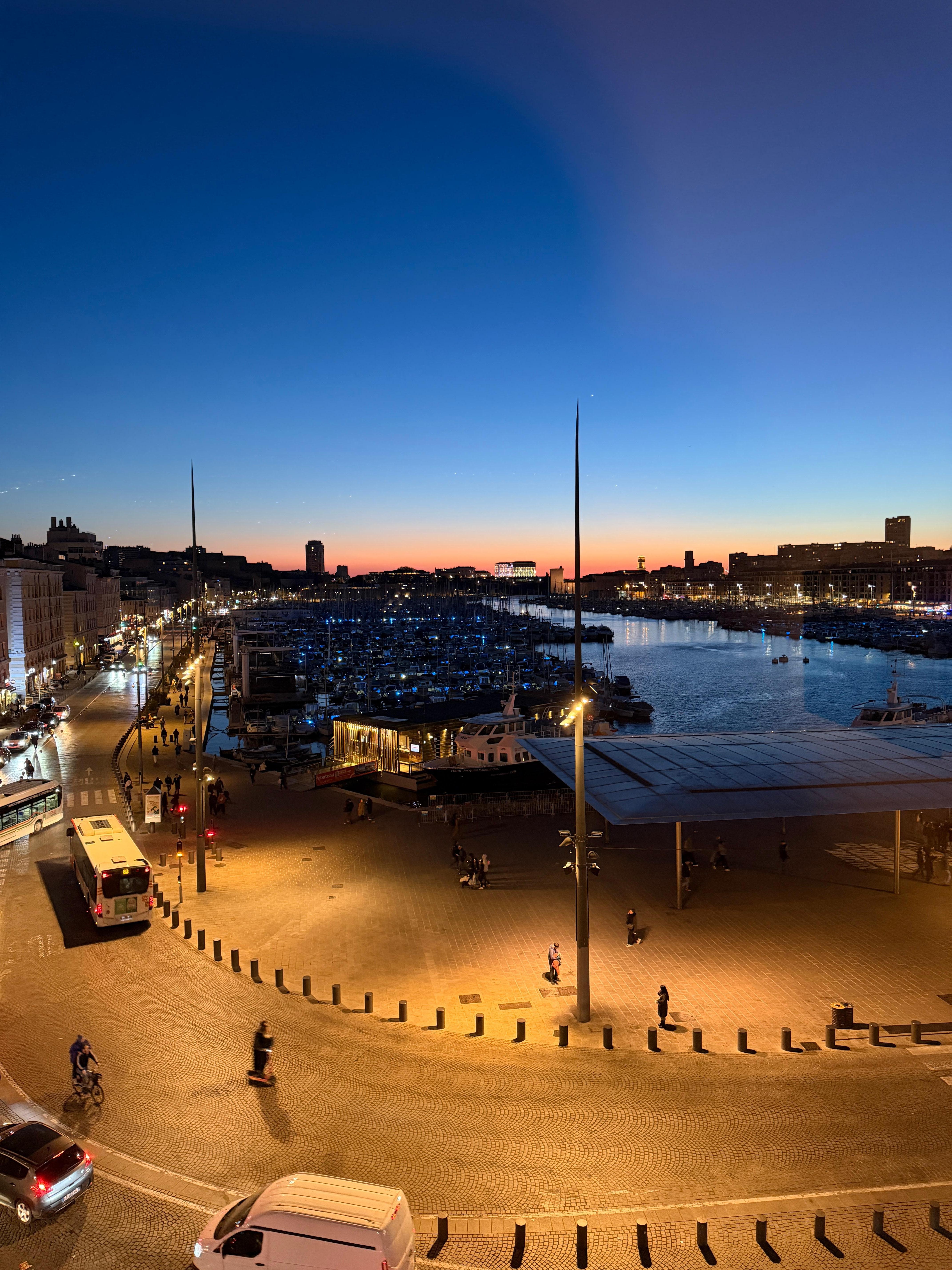 Sunset view from the room window. 
