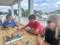 Games on the porch 😊