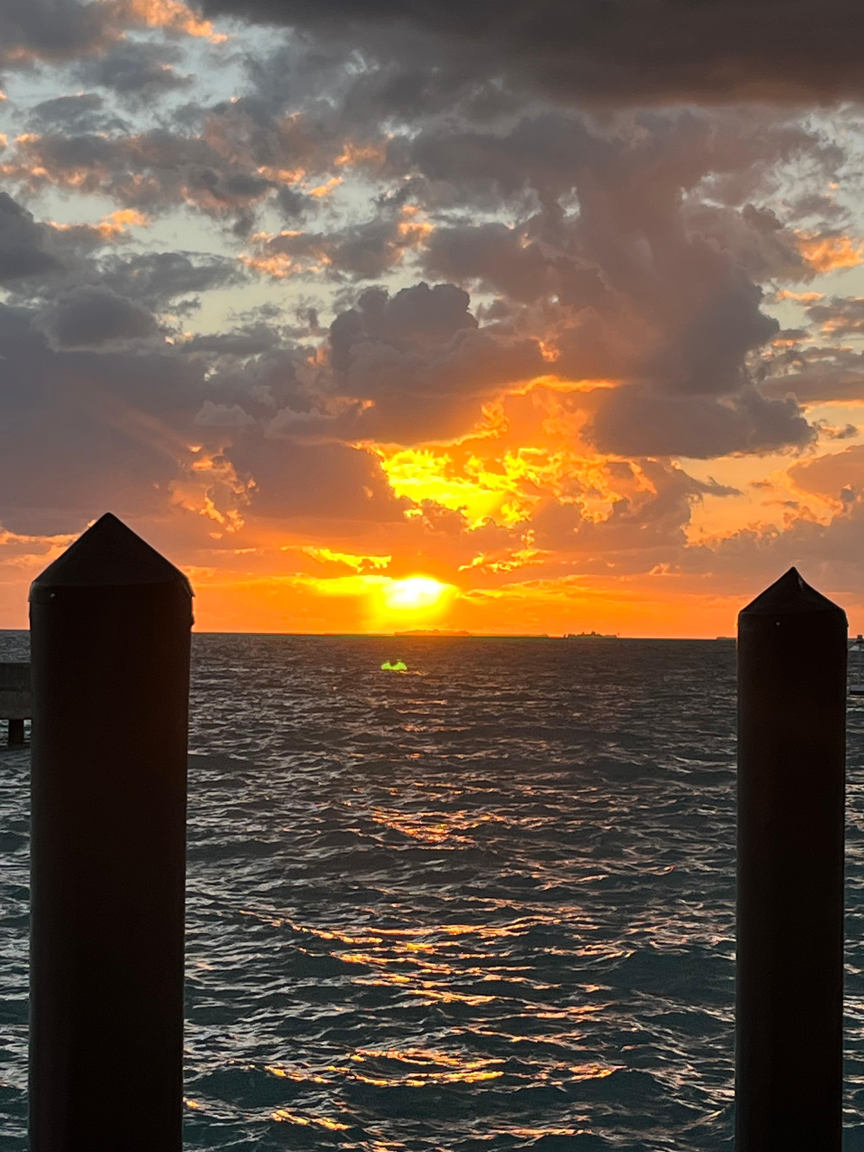 Walk outside for spectacular sunsets