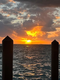 Walk outside for spectacular sunsets