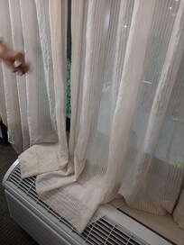 Curtain - no privacy backing