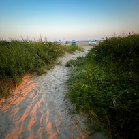 Private walkway to the beach.