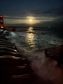 High Tide at night