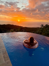 Sunsets from the infinity pool were spectacular