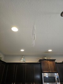 The ceiling is literally falling in!