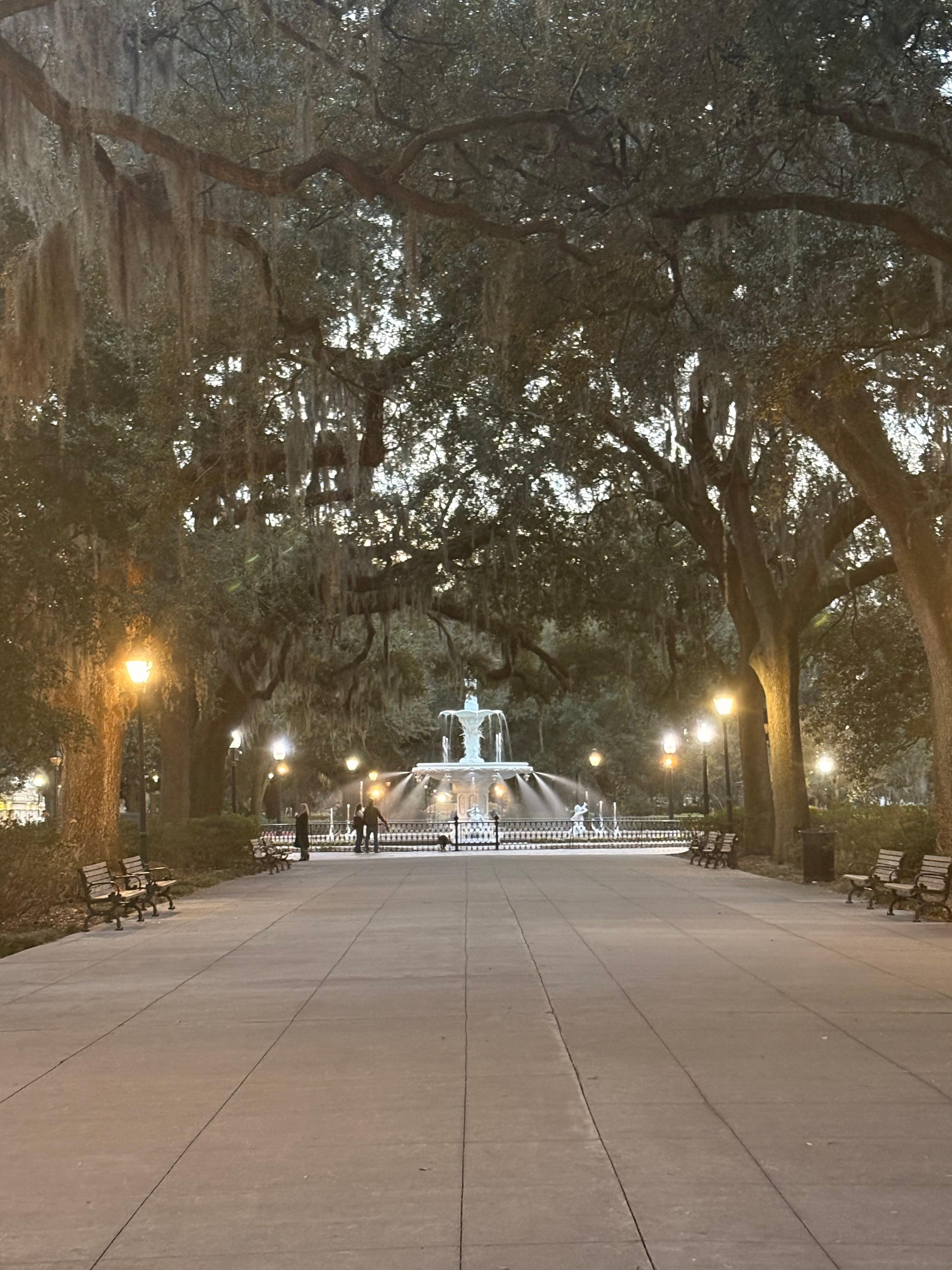 Forsyth park is right outside of your door step.